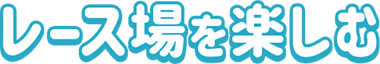 レース場を楽しむ