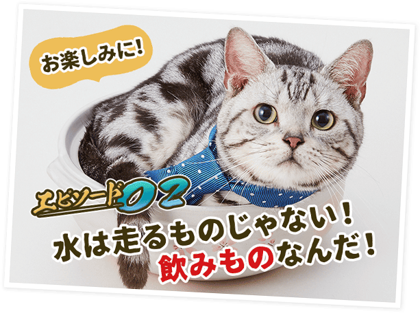 エピソード02 水は走るものじゃない！飲みものなんだ！－お楽しみに！