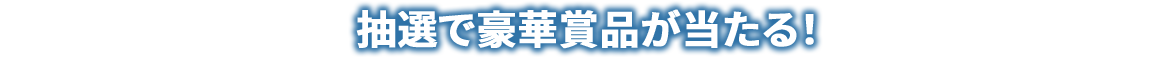 抽選で豪華賞品が当たる