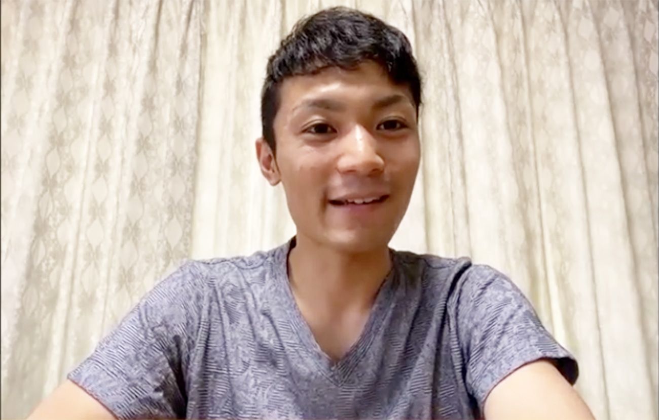 真剣な表情で、「ボートレース愛」を語る新開選手